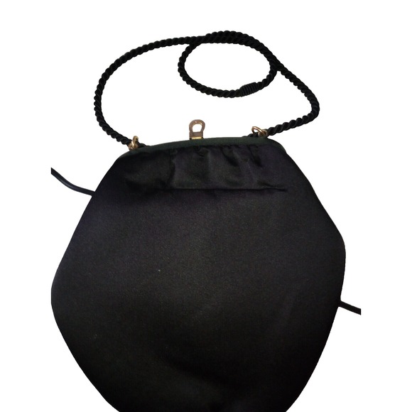 Walborg Handbags - Walborg Womens Vintage 50s/60s Black Smooth Evening Bag